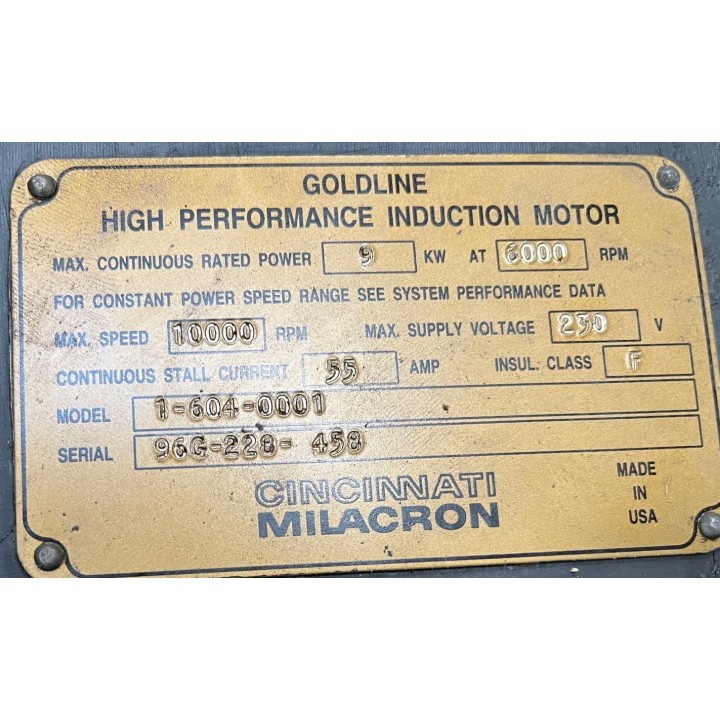 CINCINNATI MILACRON 1-604-0001 9kW
