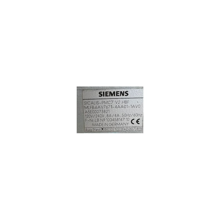 Panneau de commande SICALIS-PMC7 V2 HBF SIEMENS 6AV7671-4AA01-1AV0