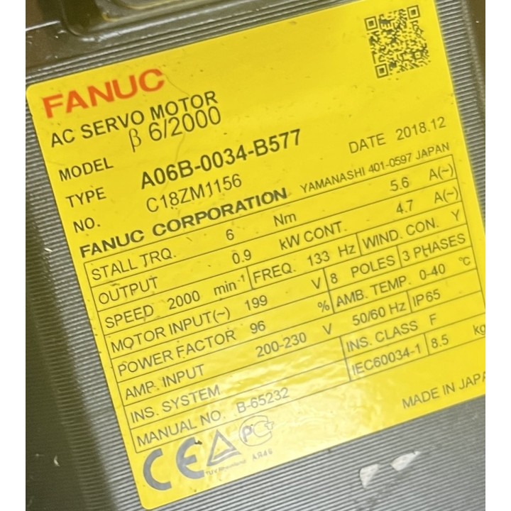Moteur FANUC A06B-0034-B577