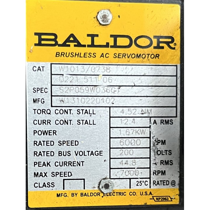 Moteur BALDOR D221 511 06