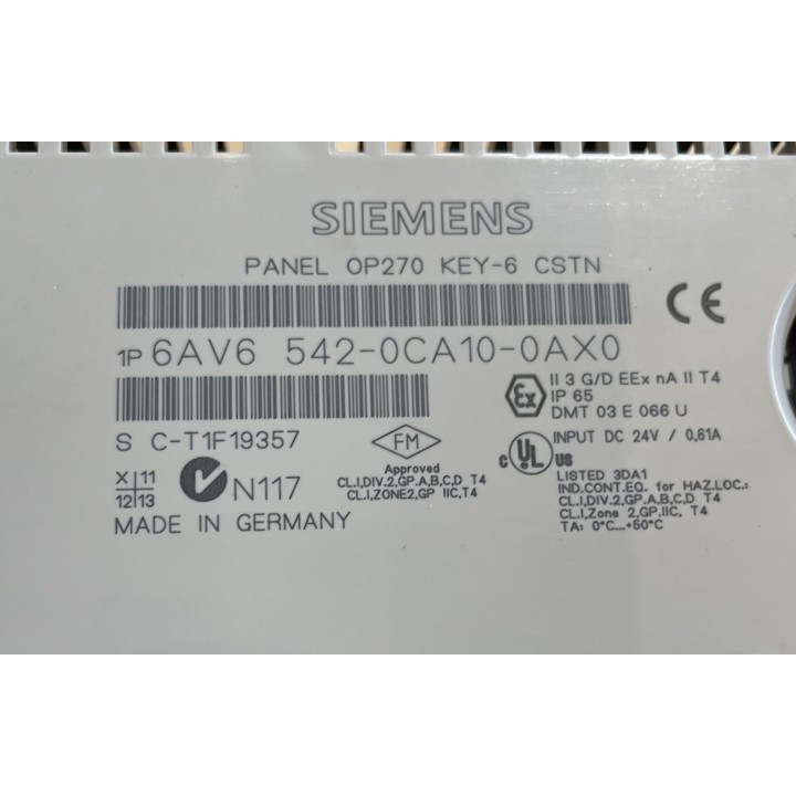 PANEL OP270 KEY-6 CSTN SIEMENS 6AV6542-0CA10-0AX0