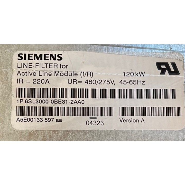 Active line module 120 KW SIEMENS 6SL3000-0BE31-2AA0