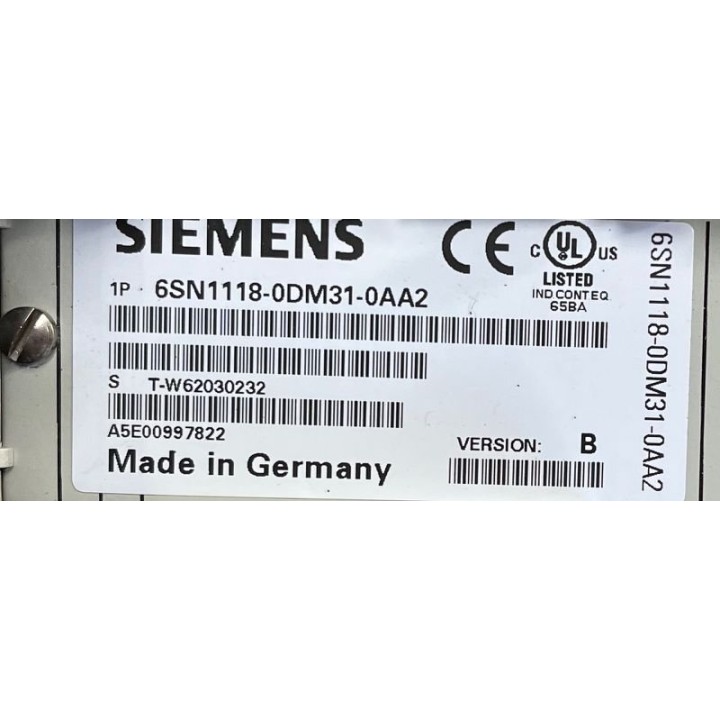Carte SIEMENS 6SN1118-0DM31-0AA2