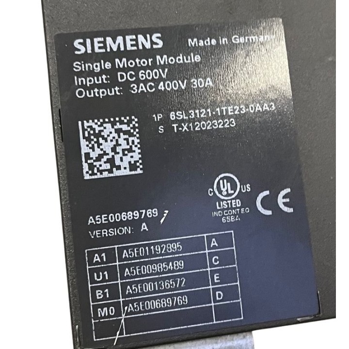 Single Motor Module SIEMENS 6SL3121-1TE23-0AA3