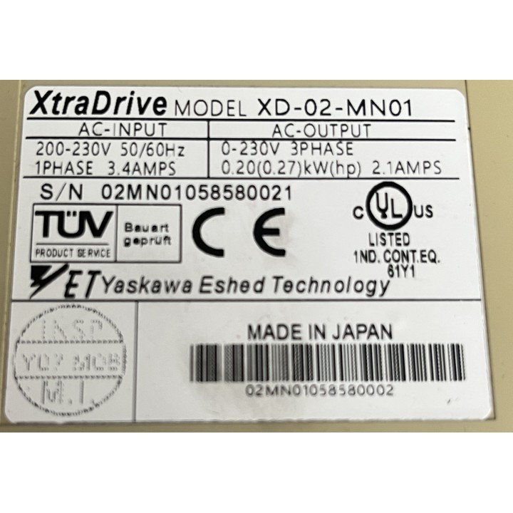 Variateur YASKAWA XD-02-MN01