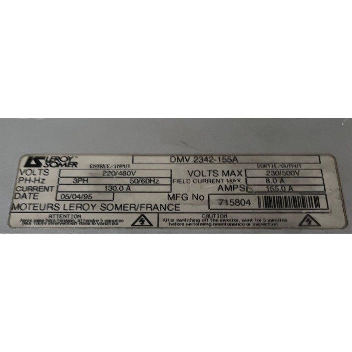 Variateur LEROY SOMER DMV2342-155A