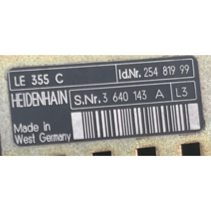 HEIDENHAIN TNC 355 LE 355 C