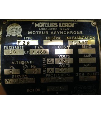 F2N-Asynchronmotor für SCULFORT-Drehmaschine