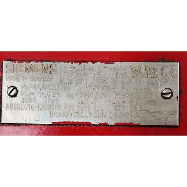 Moteur SIEMENS 1FT6084-1AF71-4EH1