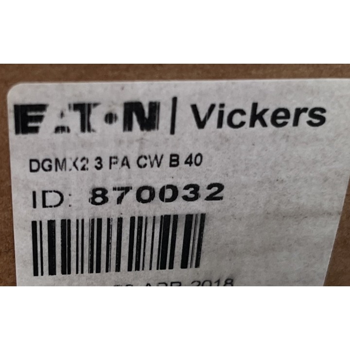 Vanne de réduction EATON VICKERS DGMX2-3-PA-CW-B-40 No. 870032