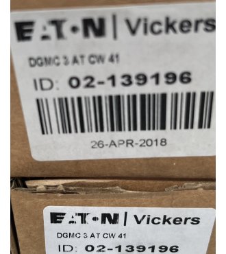 Eaton Vickers DGMC-3-AT-CW-41 No.02-139196