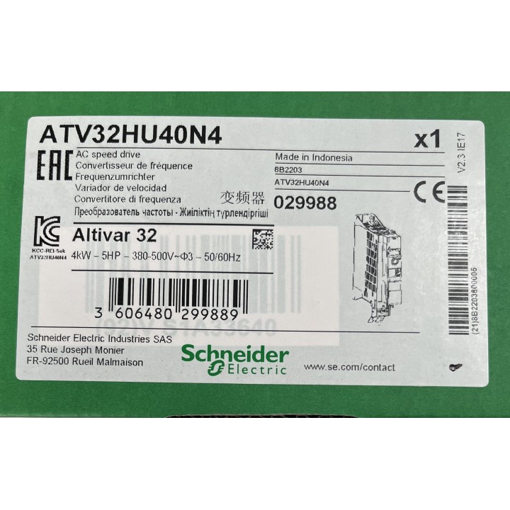 Variateur Schneider Electric ATV32HU40N4 neuf