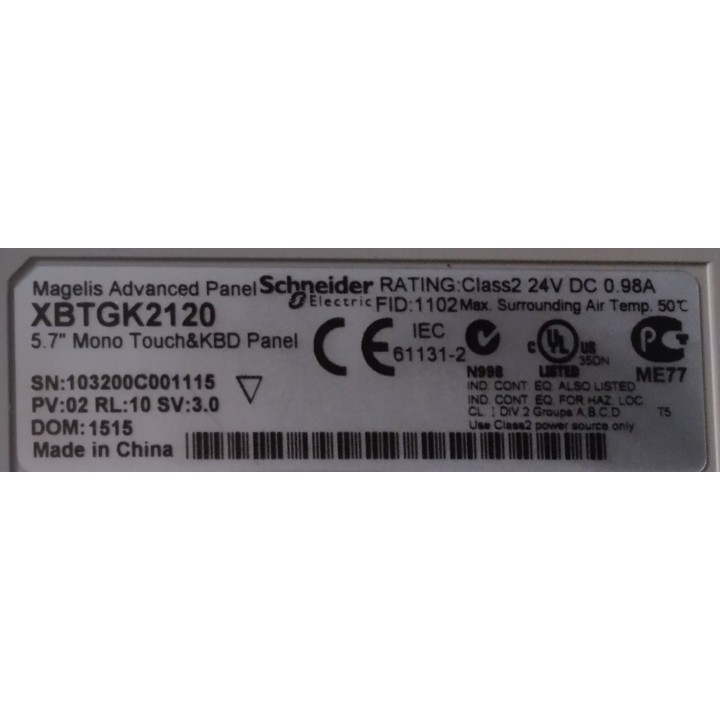 Pupitre SCHNEIDER XBTGK2120