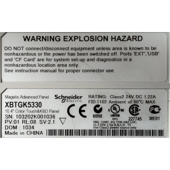 Pupitre Schneider XBTGK5330