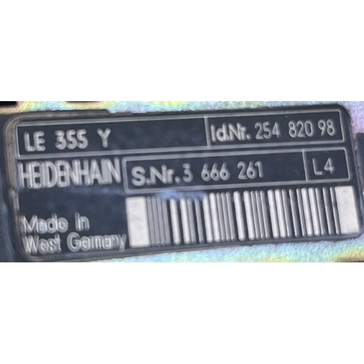 HEIDENHAIN LE 355 Y Id Nr 254 820 98