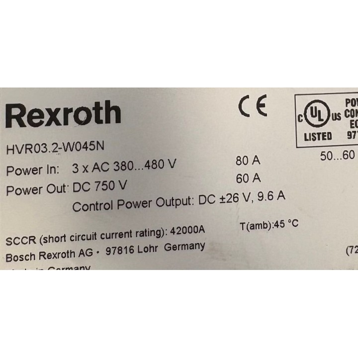 Alimentation REXROTH HVR03.2-W045N