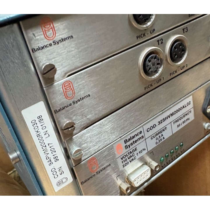 BALANCE SYSTEMS GT Elettreonica VM23 BALANCE SYSTEMS COD. 9APVM2000RK030