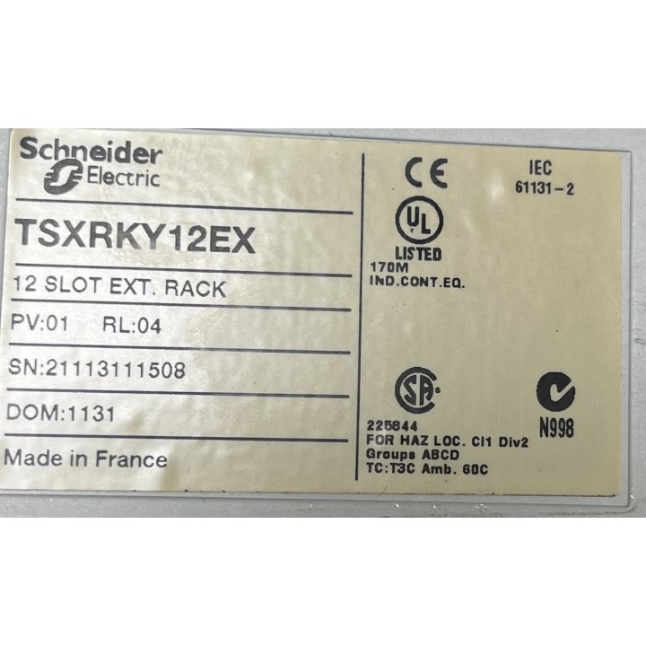 Châssis 12 slots SCHNEIDER Electric TSXRKY12EX