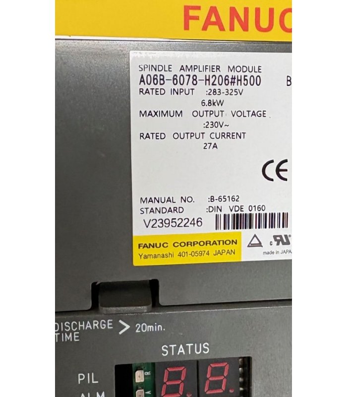 Amplificatore Mandrino GE Fanuc A06B-6078-H206 - Ricondizionato Con Garanzia 1 Anno