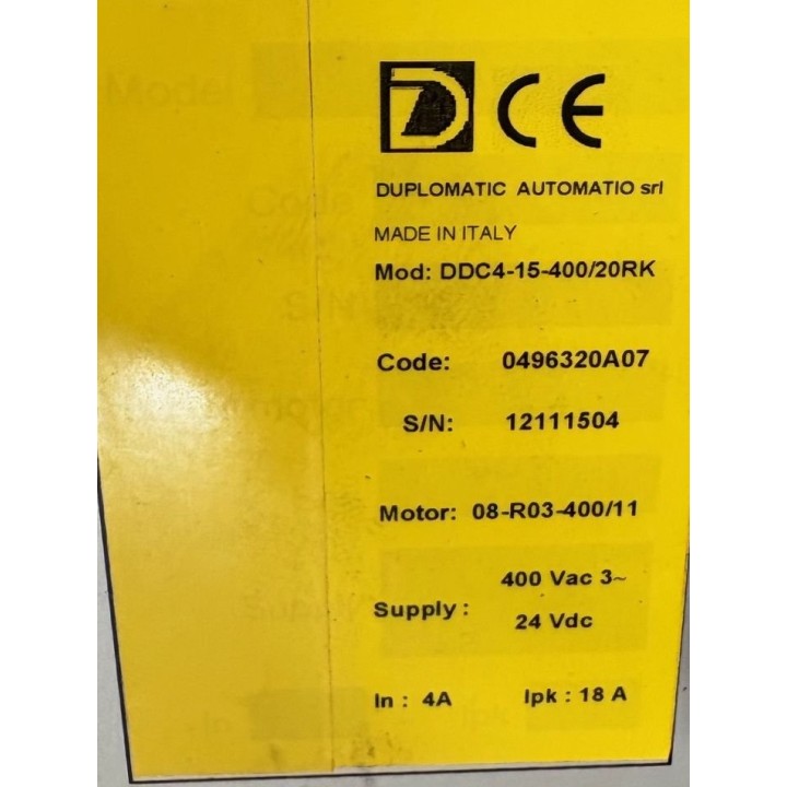 Variateur DUPLOMATIC DDC4-15-400/20RK