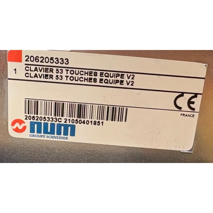 Clavier 53 touches equipe V2 NUM 206205333 NUM 206205333C