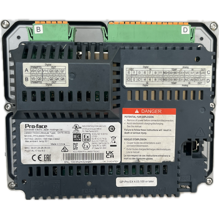 Ecran HMI tactile couleurs PROFACE PFXXM4300TP + PFXLM4301TADAC