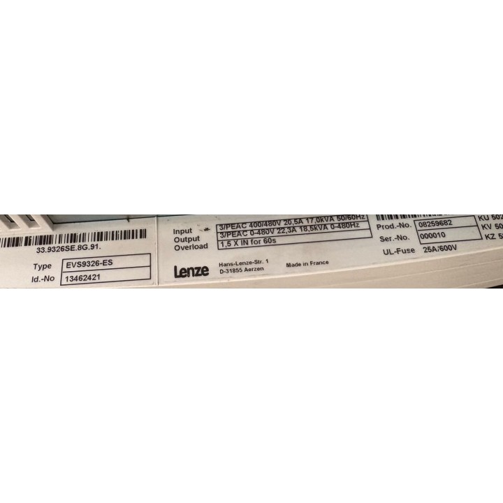 Variateur LENZE EVS9326-ES