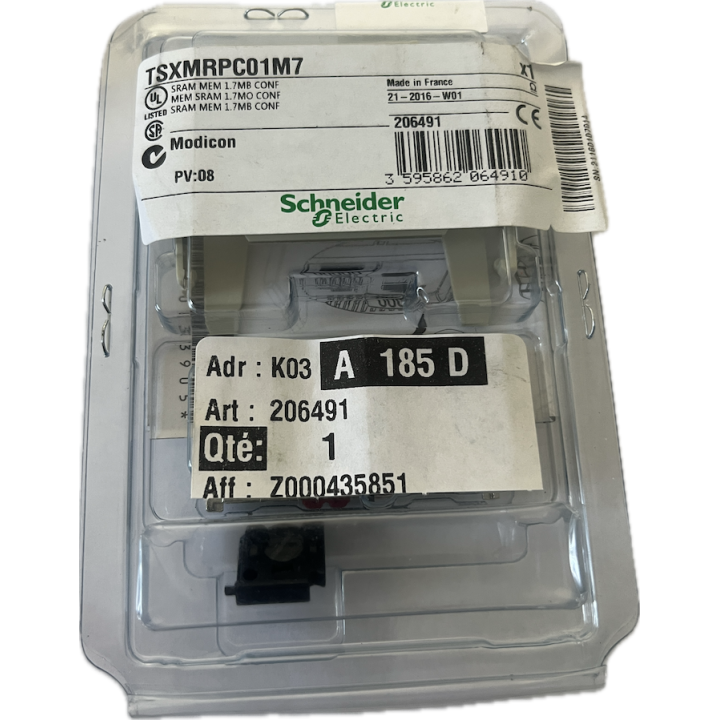 Carte mémoire TSXMRPC01M7 Schneider Modicon SRam  TSX-MRPC-01M7