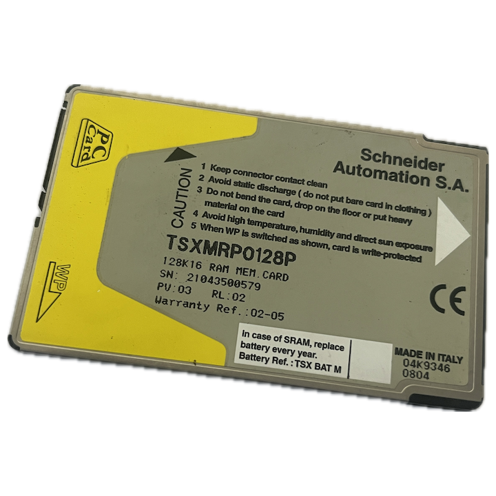 TSXMRP0128P Carte mémoire RAM 128 Ko Modicon Premium Schneider Electric