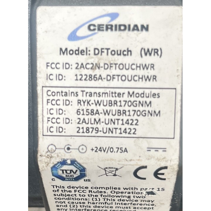 Horloge CERIDIAN Touch 2AC2N-DFTOUCHWR
