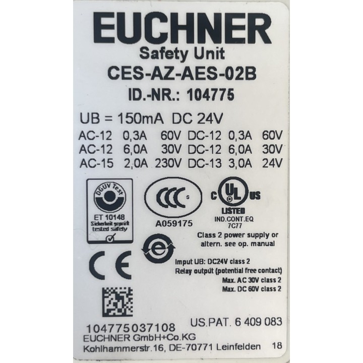 EUCHNER CES-AZ-AES-02B