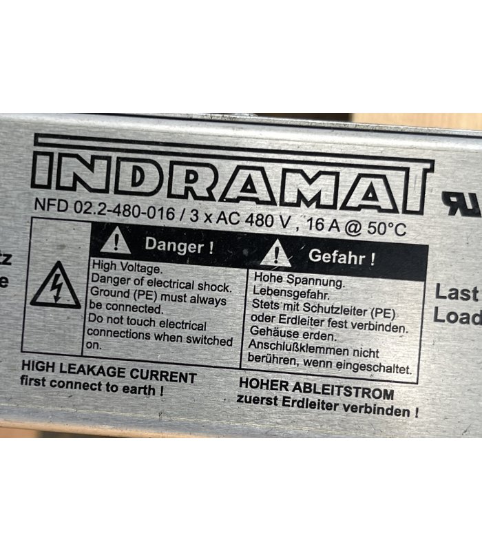 Indramat Rexroth NFD02.1-480-075 Power Line Filter Mains Filter