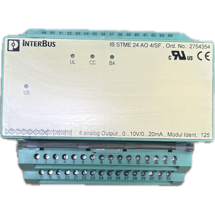 PHOENIX CONTACT IB STME 24 AO 4/SF Analog Output Module 2754354