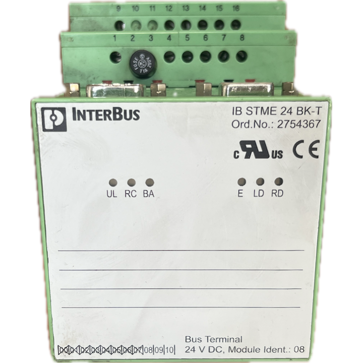 PHOENIX CONTACT IBS STME 24 BK-T PLC INTERBUS-S BUS TERMINAL MODULE 2754367