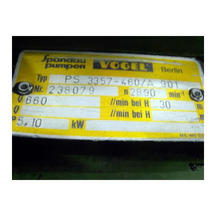 3-stufige Schmierpumpe mit VOGEL-Motor PS 3357-460/A 901