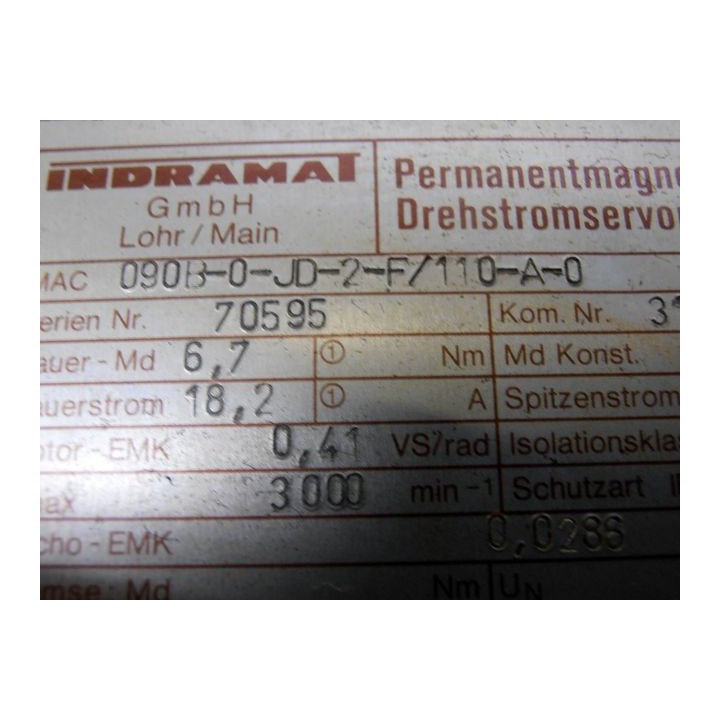Indramat MAC 090B-0-JD-2-F/110-A-0 servo motor