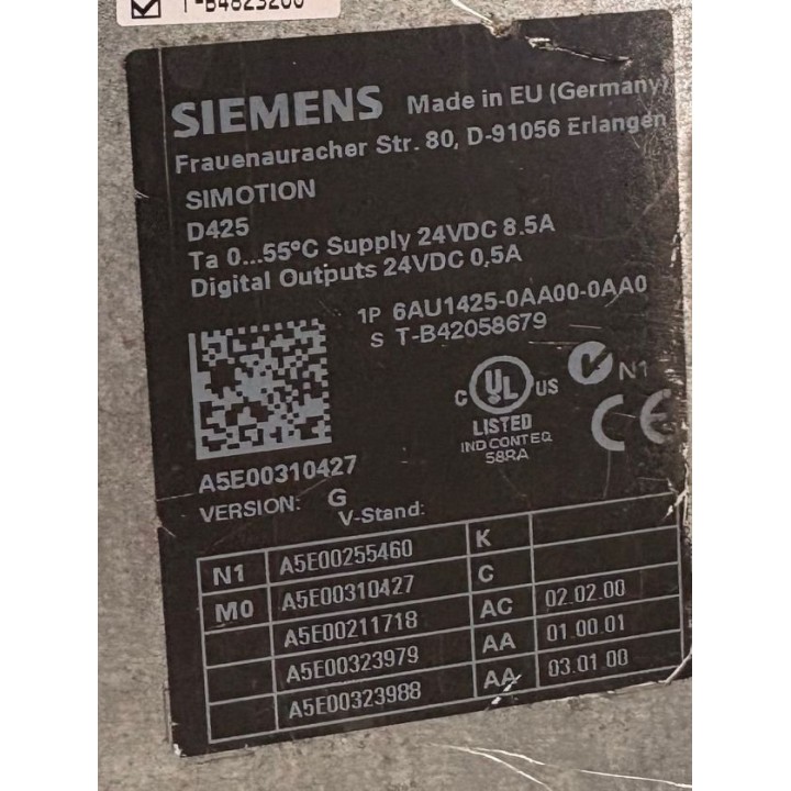SIEMENS 6AU1425-0AA00-0AA0