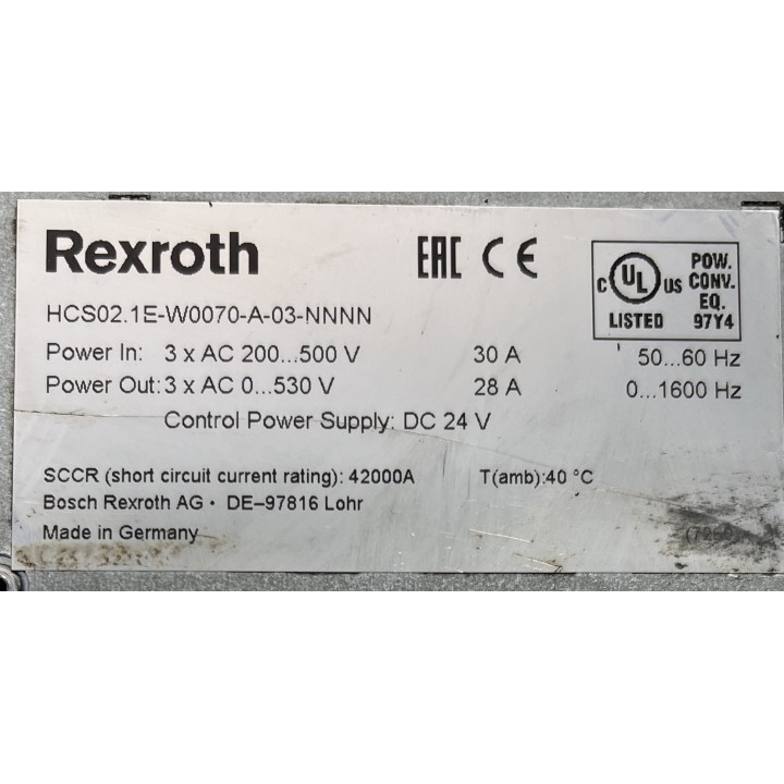 HCS02.1E-W0070-A-03-NNNN BOSCH REXROTH