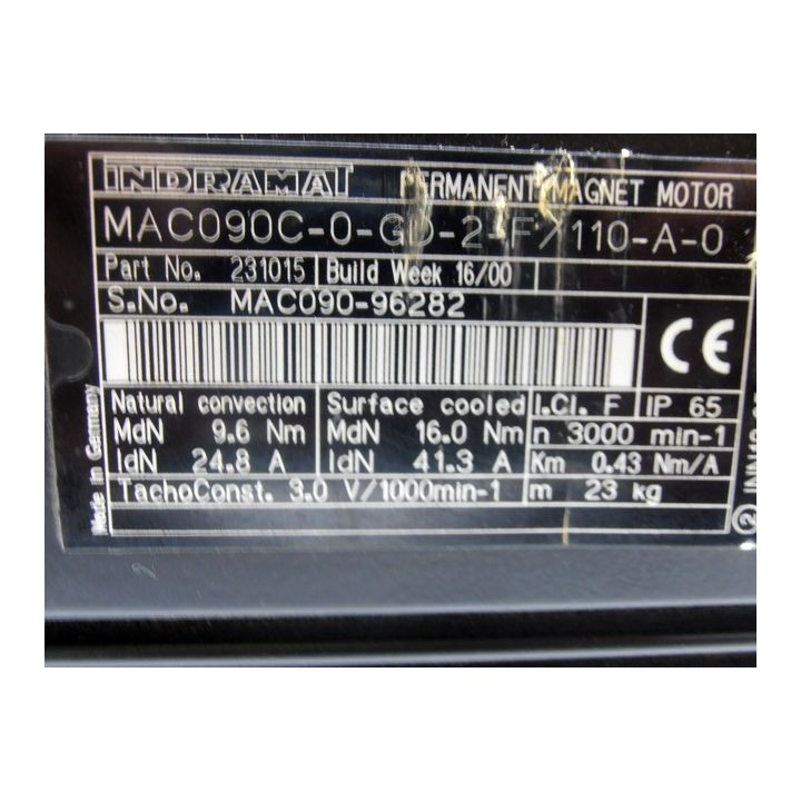 Moteur permanent à aimant Indramat MAC 090C-0-GD-2-F/110-A-0