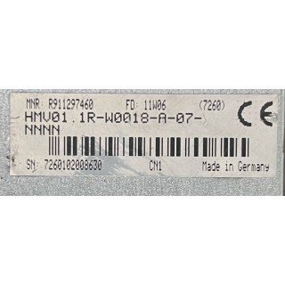 BOSCH REXROTH POWER SUPPLY HMV01.1R-W0018-A-07-NNNN R911297460