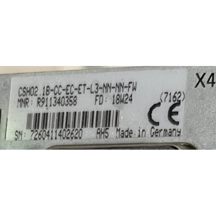 Carte Bosch Rexroth CSH02.1B-CC-EC-ET-L3-NN-NN-FW R911340358