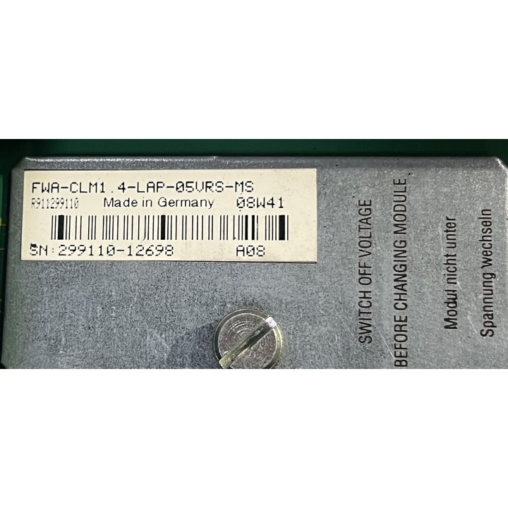 Rexroth Indramat R911299110 FWA-CLM1.4-LAP-05VRS-MS
