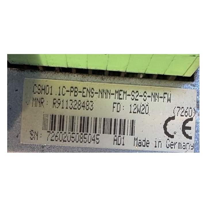 REXROTH R911328483 REXROTH CSH01.1C-PB-ENS-NNN-MEM-S2-S-NN-FW