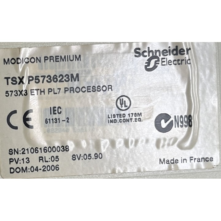 TSXP573623M Processeur Modicon Premium Schneider Electric TSX P573623M