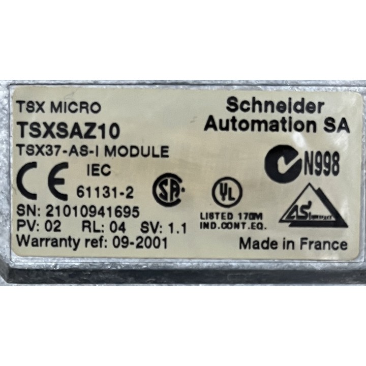 Coupleur maître bus AS-i pour automates TSX37-10/21/22 TSXSAZ10