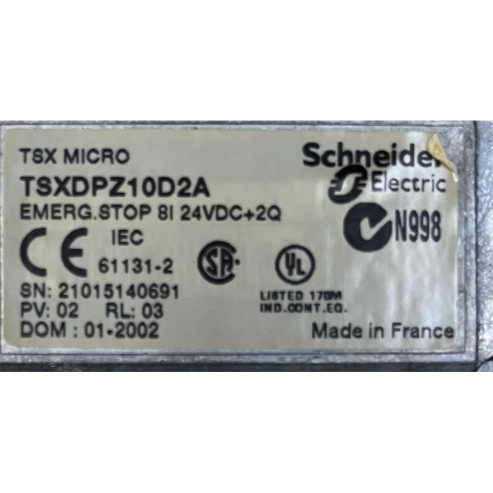 MODULE SÉCURITÉ SCHNEIDER TSXDPZ10D2A