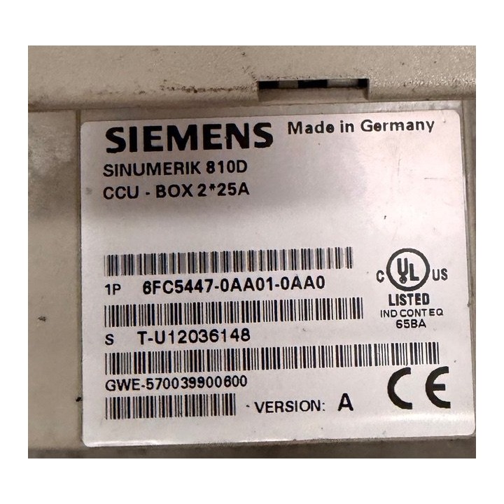 SINUMERIK 810D ccc box SIEMENS 6FC5447-0AA01-0AA0