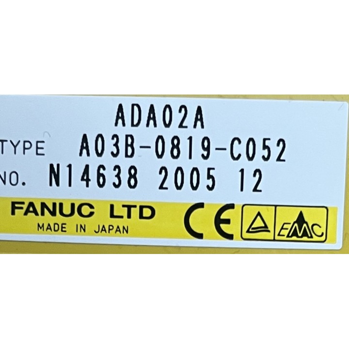 A03B-0819-C052 Fanuc ADA02A Module de sortie Analogique 12-Bit