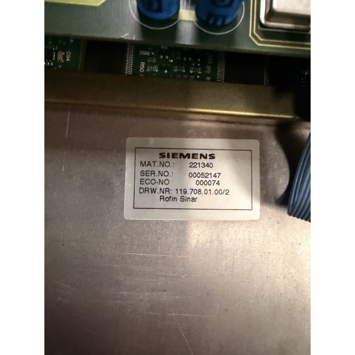 Pupitre SIEMENS 221340 pupitre ROFIN DINAR 119.708.01.00/2