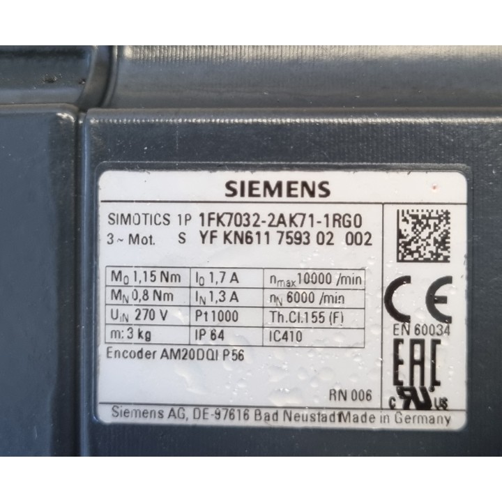 SIEMENS 1FK7032-2AK71-1RG0
